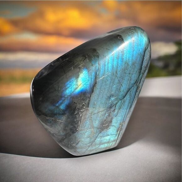 Labradorite Crystal Freeform Meditation Stone - Picture 1 of 14
